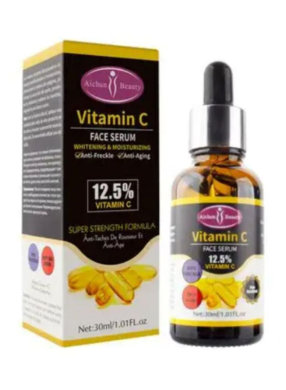 Aichun Beauty Moisturizing Anti Aging Brightening Whitening Natural Vitamin C Face Serum, 30ml