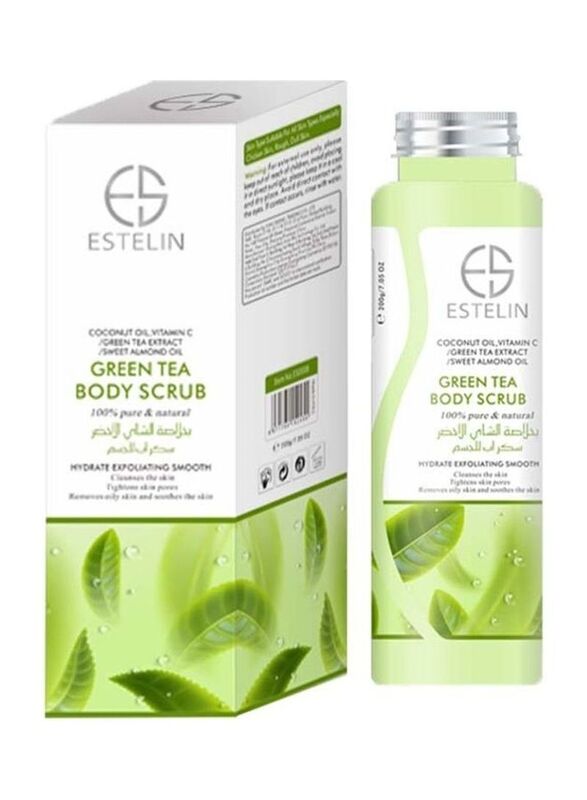 Estelin Green Tea Body Scrub, 100ml