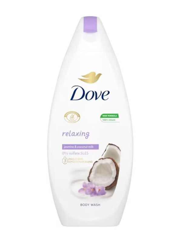 

Dove Relaxing Jasmine and Coconut Milk Body Wash, 500ml