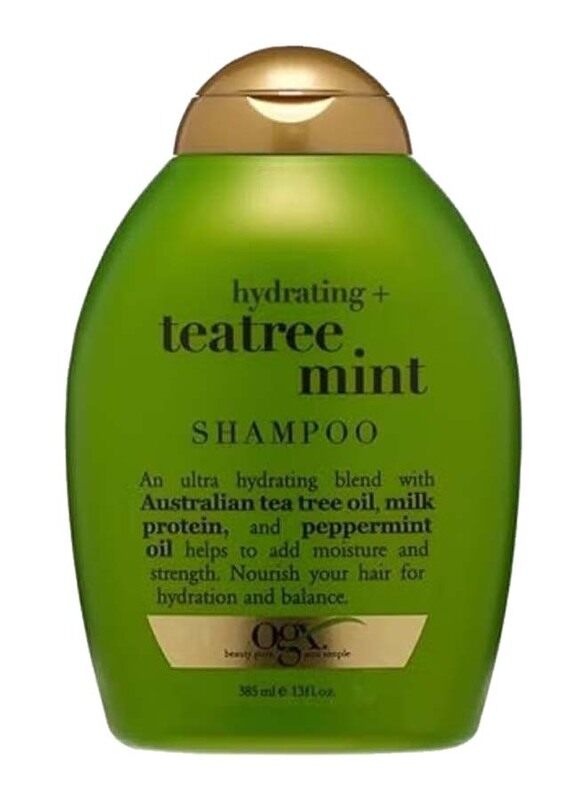 

Ogx Hydrating Teatree Mint Shampoo for All Hair Types, 385ml