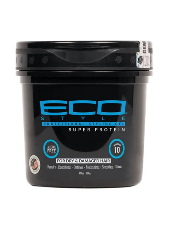 

Eco Style Styling Gel Super Protein Jar Black for All Hair Types, 473ml