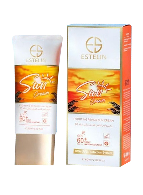 Estelin SPF60+ Hydrating Repair Sun Cream, 60ml