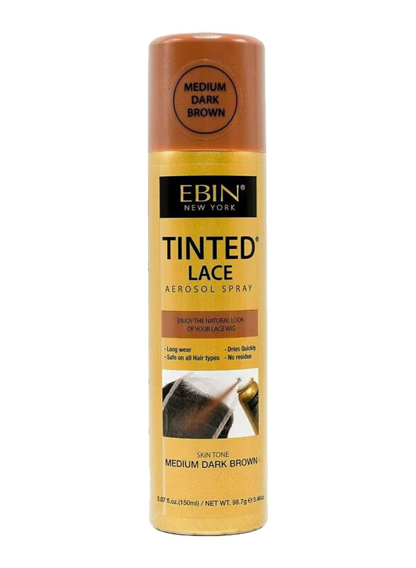 

Ebin New York Tinted Lace Aerosol Spray, Medium Dark Brown, 150ml