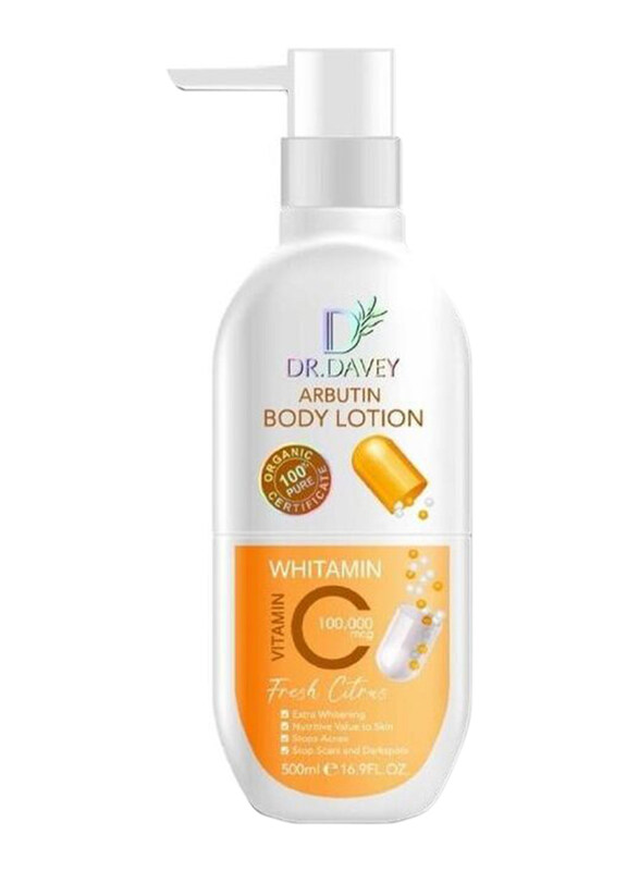 

Dr. Davey Vitamin C Arbutin Body Lotion, 500ml