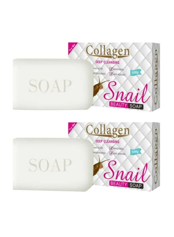 

Collagen Deep Cleansing Snail Beauty Soap, 2 x 100g
