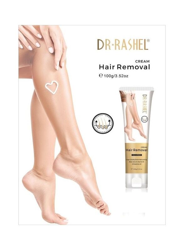 Dr Rashel Smooth Skin Legs Underarm Bikini Line Depilatory Hair Removal Cream, 100gm