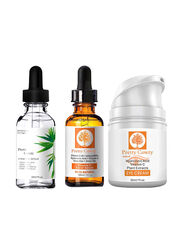 Pretty Cowry Eye Face Serum And Vitamin C Set, 3 Pieces