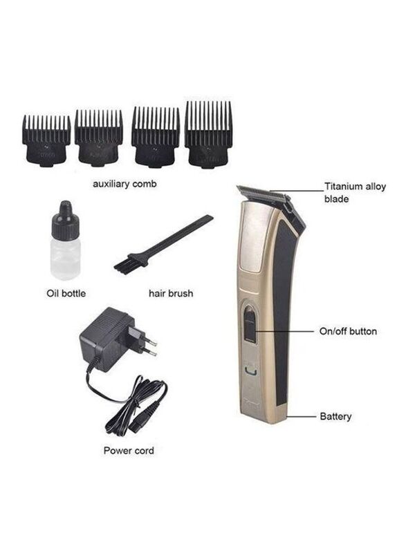 Kemei Hair Trimmer, Gold/Black