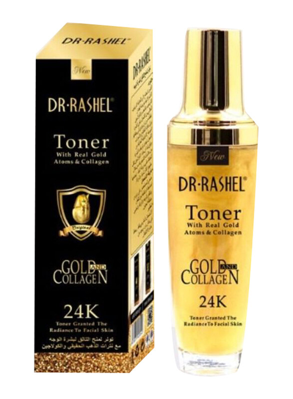 

Dr. Rashel 24K Gold and Collagen Moisturizing Skin Toner, 120ml