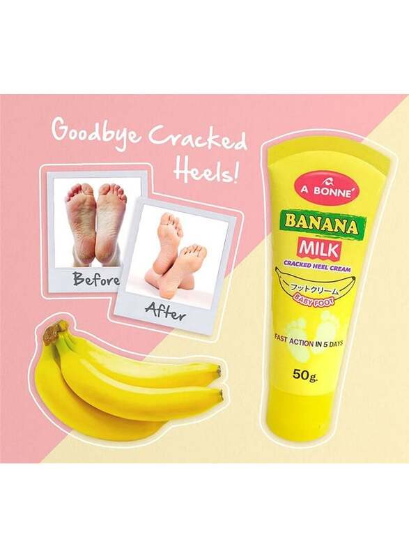 A Bonne Baby Foot Banana Milk Cracked Heel Cream, 50gm