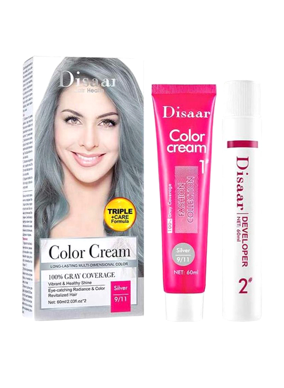 Disaar Fashion Collection Color Cream, 60ml, Silver 9/11