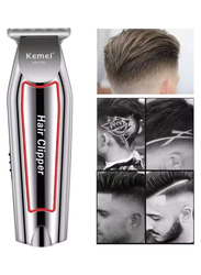Kemei Professional Rechargeable Hair Clipper Trimmer, KM-032, Silver