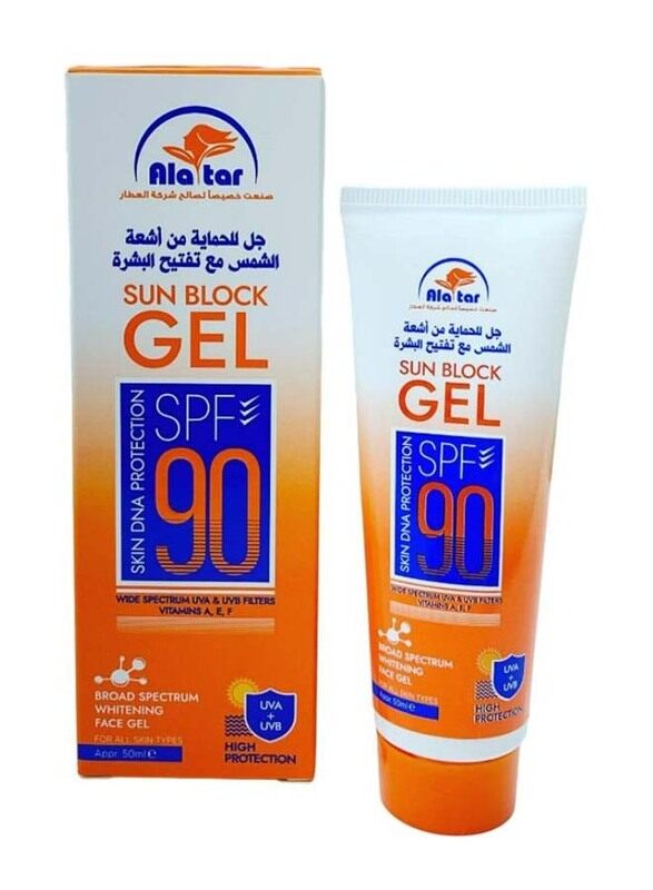 

Alattar Sun Protection Gel with Skin Lightening, 50ml