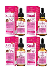 Aichun Beauty Snail Collagen Plus Vitamin E Face Serum, 4 Pieces, 30ml