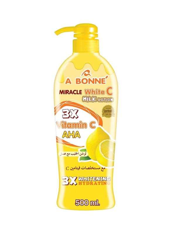 A Bonne 3x Whitening Hydrating Milk Lotion, 500ml