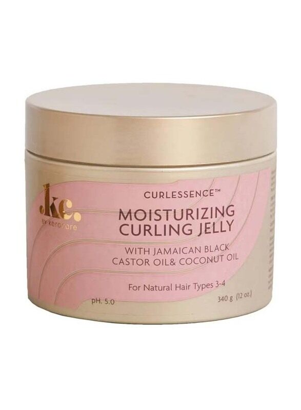 

Keracare Jamaican Black Castor Oil & Cocnout Oil Moisturizing Curling Jelly for All Hair Types, 340gm