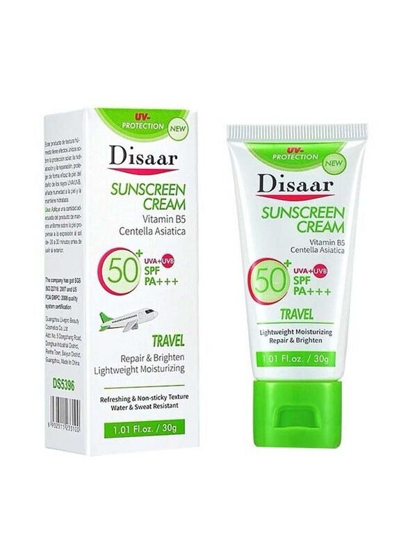 

Disaar Vitamin B5 Centella Asiatica Sunscreen Cream with SPF 50 PA+++, 30gm