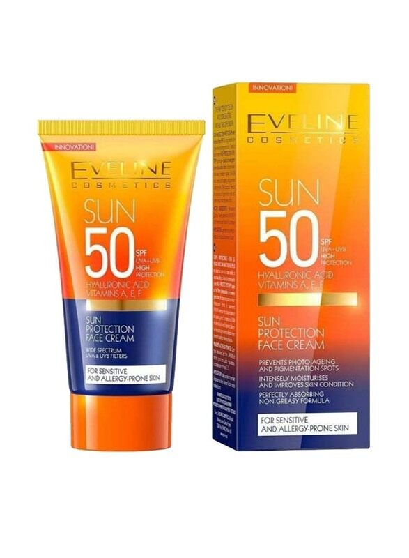 

Eveline SPF50 Sun Protection Face Cream, 50ml