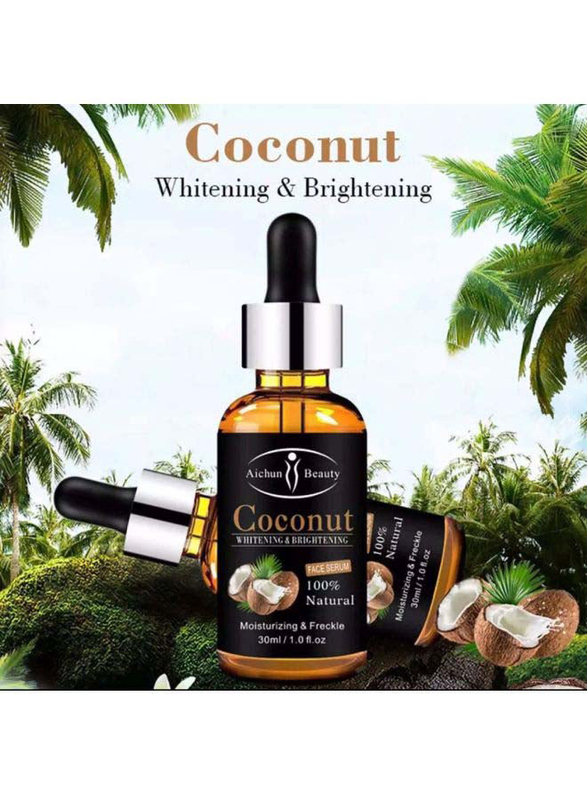 Aichun Beauty Whitening and Brightening Coconut Face Serum, 30ml