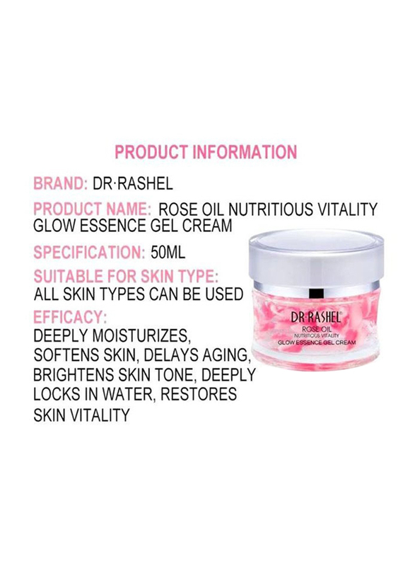 Dr Rashel Rose Oil Nutritious Vitality Glow Eye Gel Cream, 30gm