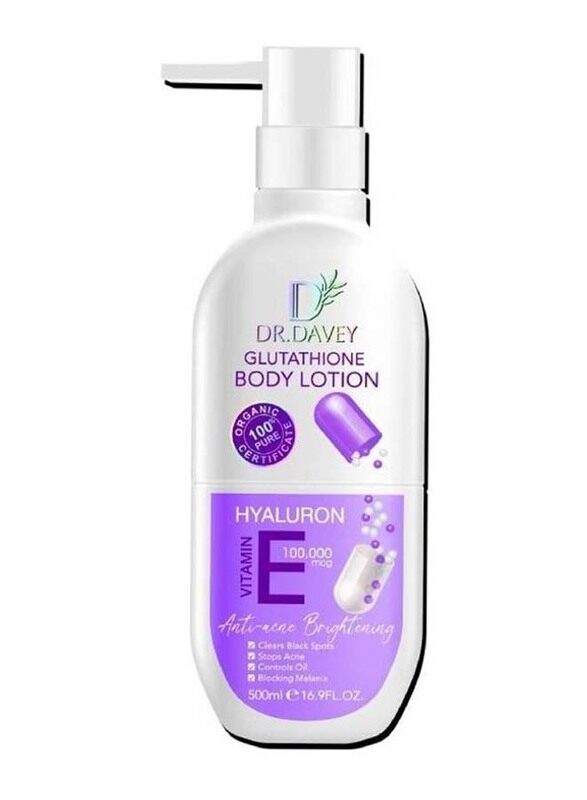 

Dr. Davey Vitamin E Glutathione Body Lotion, 500ml