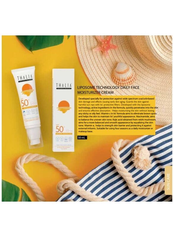 Thalia Liposome Technology Daily Moisturizing SPF 50 Sun Face Cream, 50ml