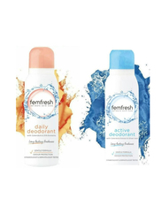 Femfresh Active Freshness Deodorant Spray, 2 x 125ml