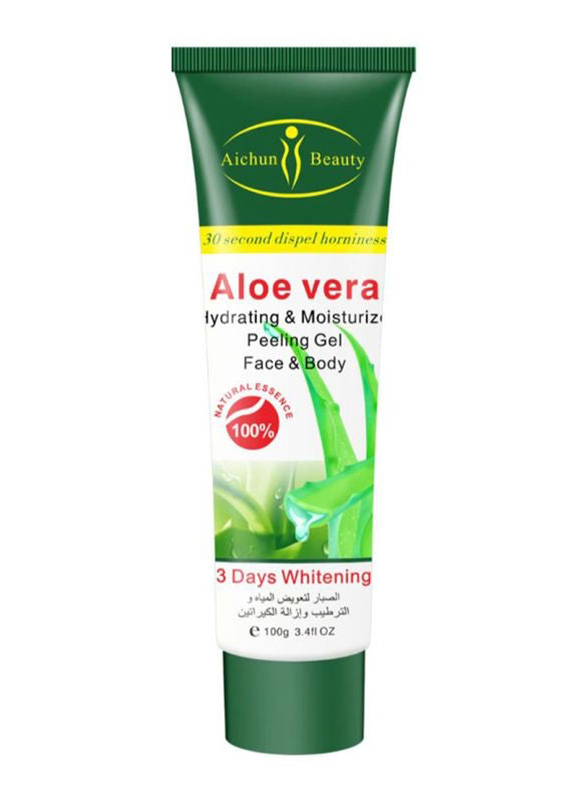 Aichun Beauty Aloe Vera Hydrating And Moisturizing Face And Body Peeling Gel, 100ml