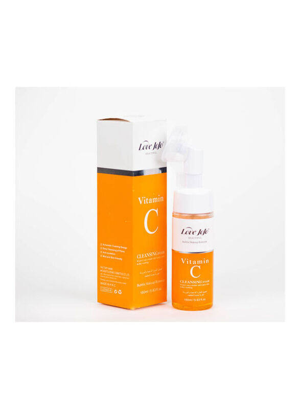 

Love JoJo Cleansing Foam Bubble Makeup Remover with Vitamin C, 160ml, Orange
