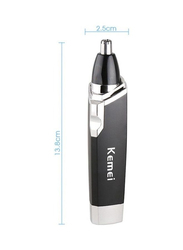 Kemei Portable Nasal Nose Hair Trimmer for Men, KM-6512, Black