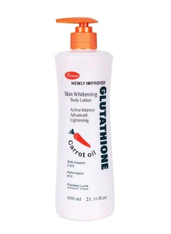 

Renew Glutathione Skin Whitening Body Lotion with Carrot Oil, 600ml