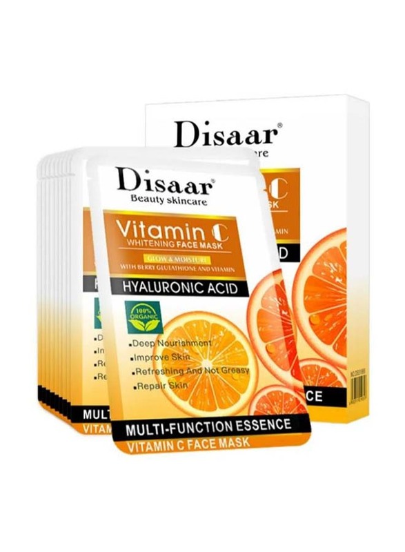 

Disaar Vitamin C Facial Mask, 10 Pieces