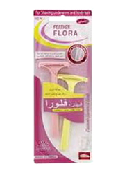 Feather Flora The Safety Guard Razor, 2 Pieces