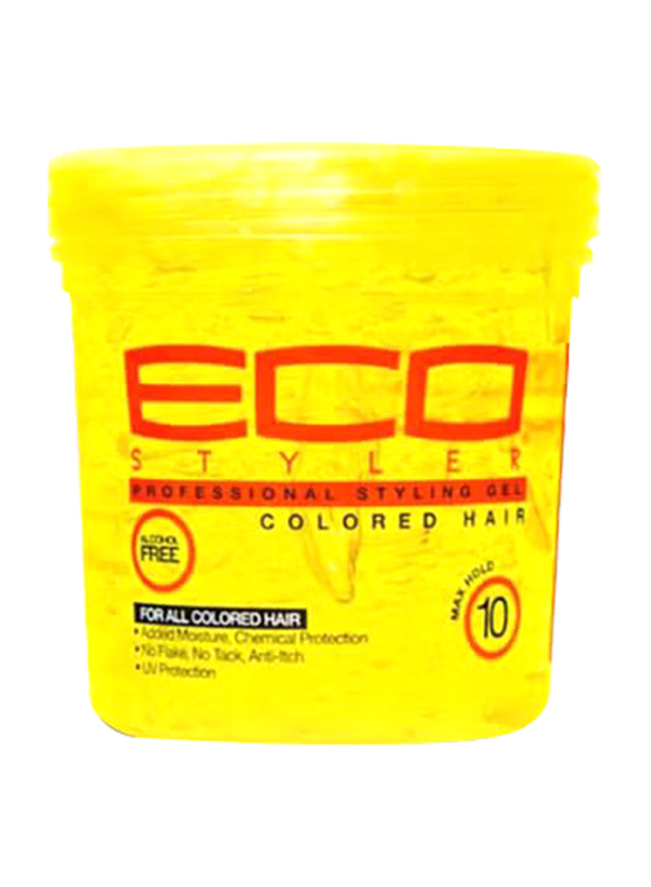 Eco Professional Hair Styling Gel for Coloured Hair, 473ml