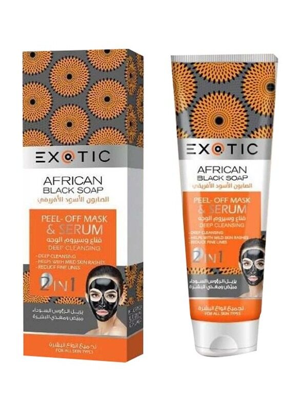 

Exotic Peel Off Facial Mask & Serum African Black Soap, 100ml