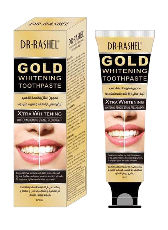 Dr Rashel Gold Whitening Toothpaste, 120gm