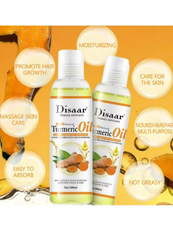 

Disaar 100% Natural Organic Turmeric Oil, 2 x 100 ml