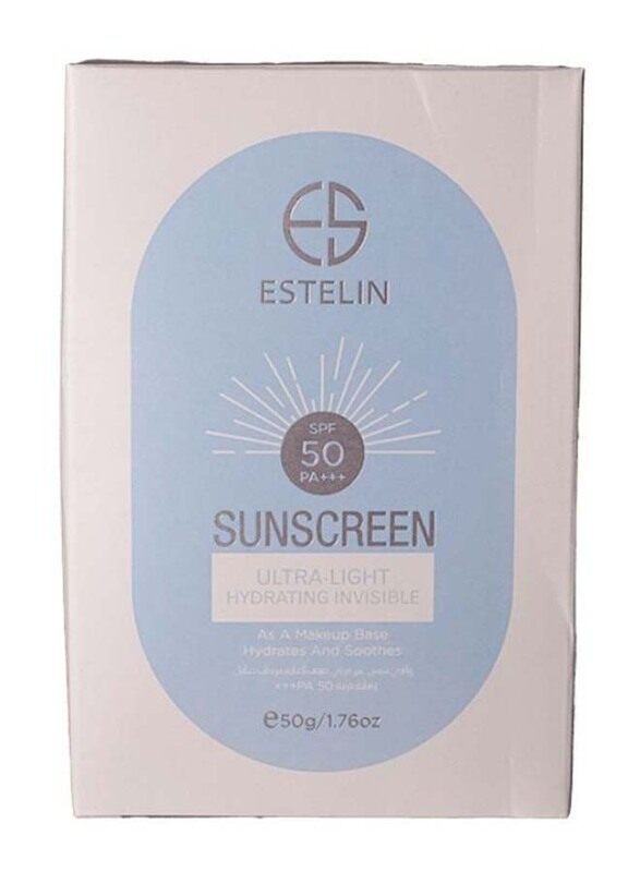 

Estelin Ultra Light Invisible Sunscreen SPF 50 PA+++, 50 gm