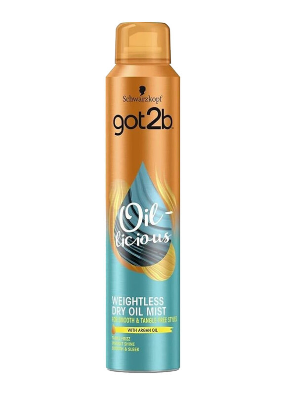 

Schwarzkopf Got2b Oil-Licious Dry Oil Mist for Frizzy Hair, 200ml