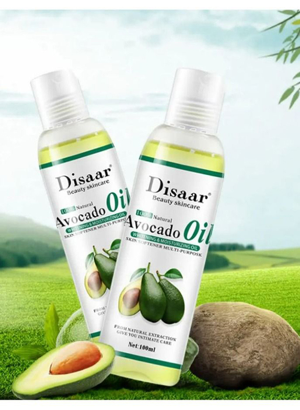 Disaar Natural Avocado Oil, 2 x 100ml