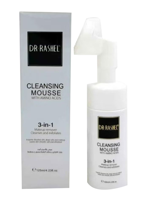 

Dr. Rashel 3-In-1 Amino Acid Cleansing Mousse Makeup Remover Cleanses & Exfoliates, 125ml