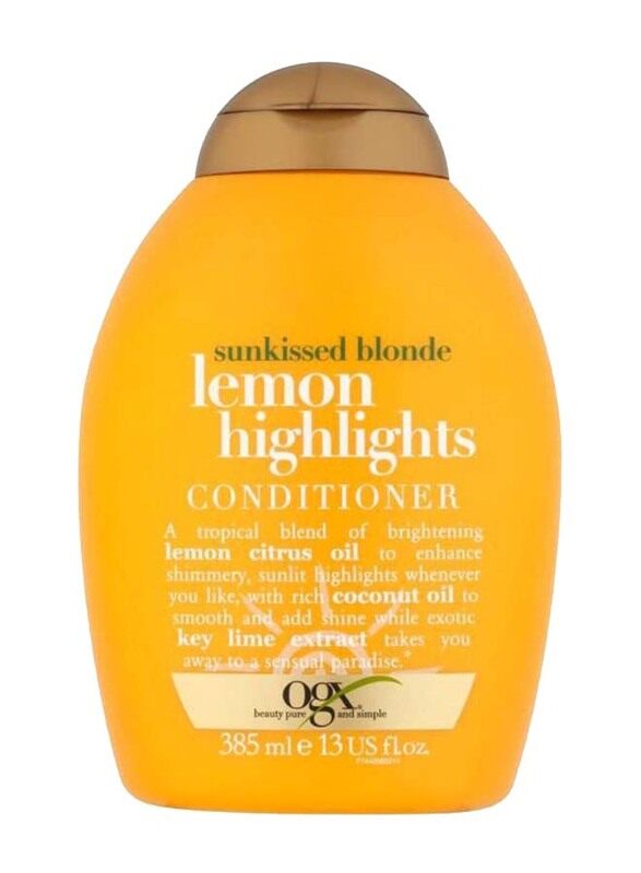 

Ogx Sunkissed Blonde Lemon Highlights Conditioner, 385ml