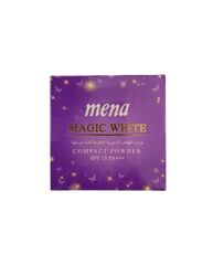 Mena Magic White Compact Powder with SPF 15+++, 12gm, Beige
