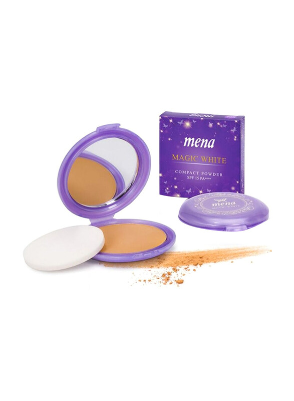 

Mena Magic White Compact Powder, Spf15+++, Co3, Beige