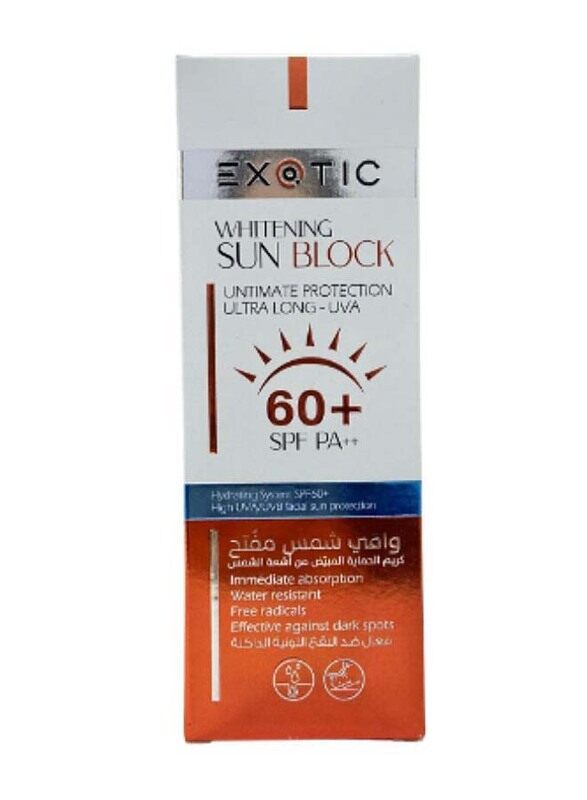 

Exotic Whitening Sun Block SPF PA ++60, 100 ml