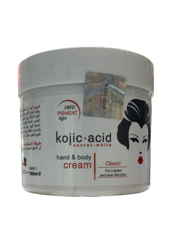 

Secret White Kojic Acid Skin Lightening Hand and Body Cream, 360ml