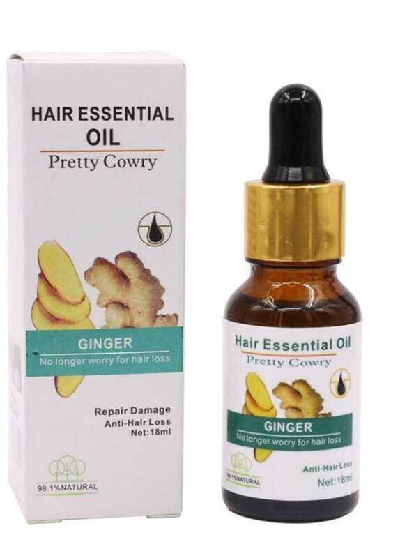 

Pretty Cowry Hair Essential Oil Pretty Cowry Ginger for All Hair Types, 18ml