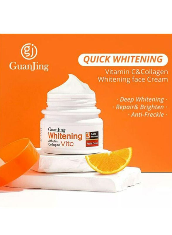 Guanjing Whitening Collagen Arbutin Vitamin C Facial Cream, 50gm