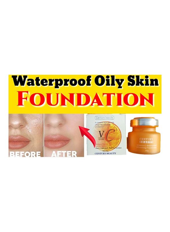 Disaar Vitamin C Waterproof Whitening Foundation, Orange