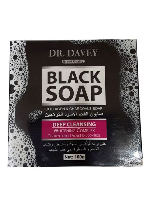 DR. Davey Collagen And Charcoal Black Soap, 100g